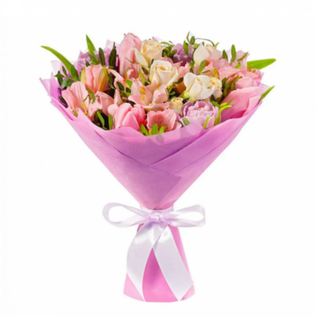 Букет цветов "Французский поцелуй"