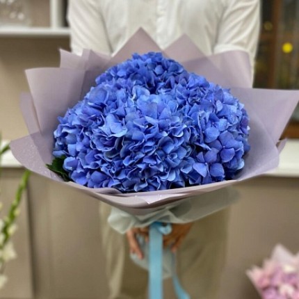 Букет цветов "Синие гортензии" Букет цветов "Синие гортензии"