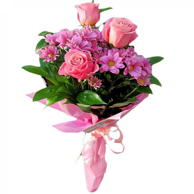 Букет цветов "Розберри"